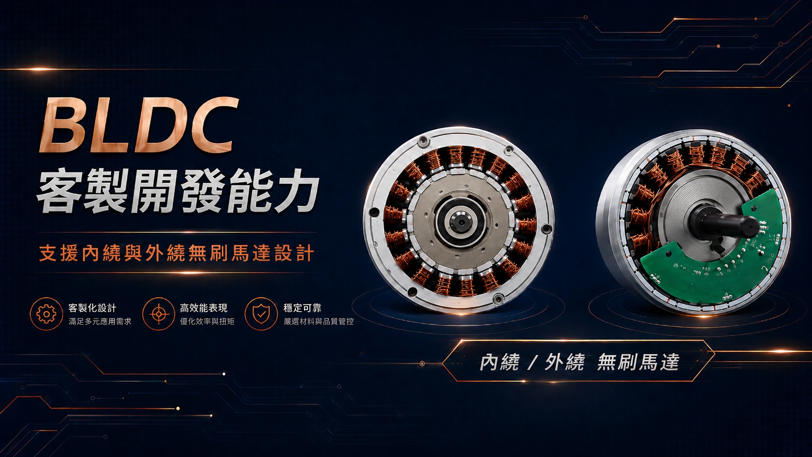 BLDC Brushless Motors – Inrunner & Outrunner Design & Manufacturing (OEM/ODM)